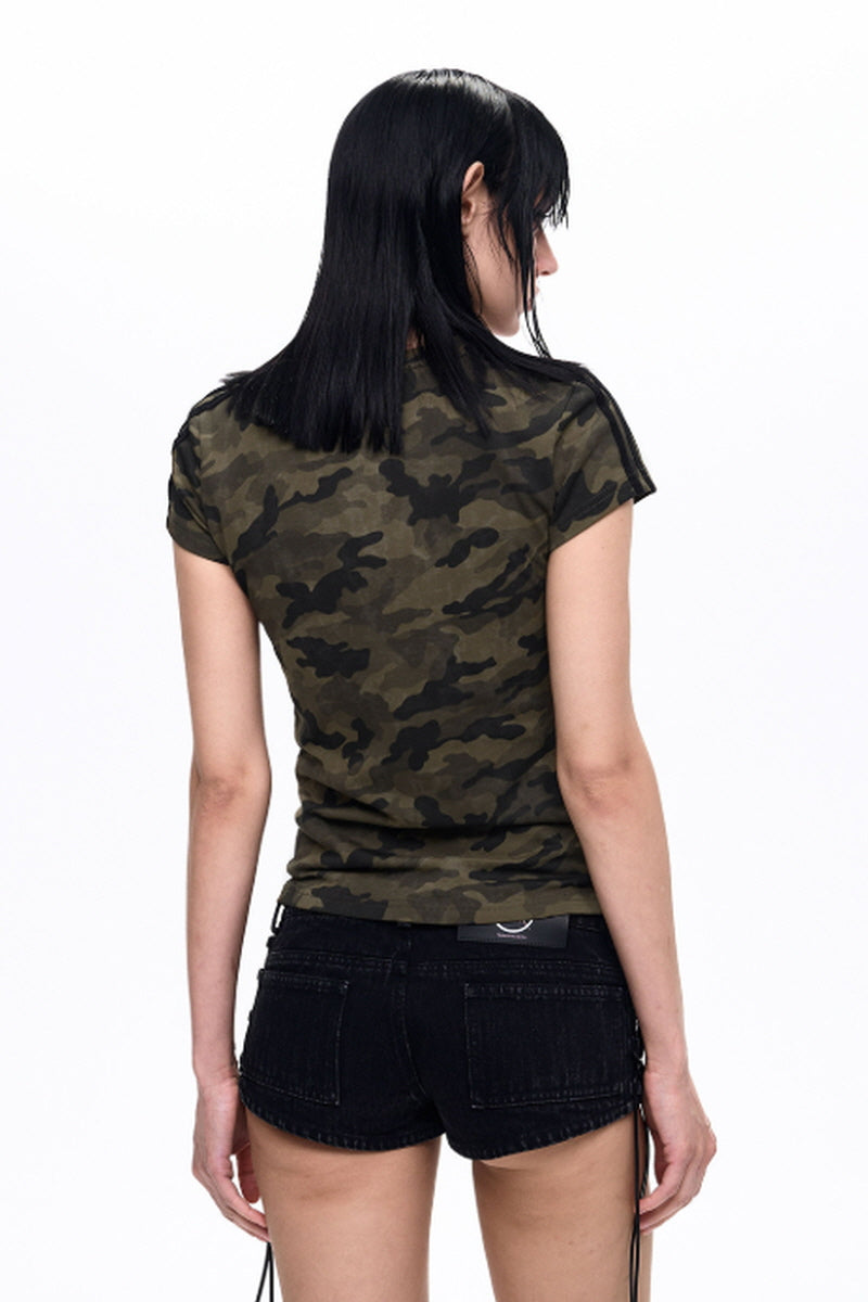 Camo Logo Slim T-Shirt