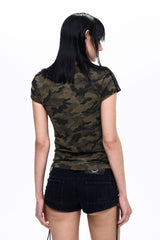 Camo Logo Slim T-Shirt