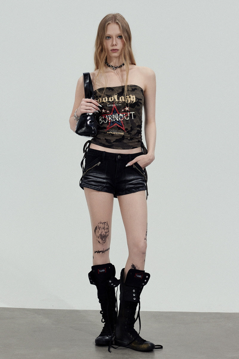 Camo Graphic Tube Top