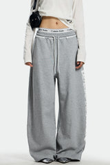 Midnight Script Wide-Leg Sweatpants