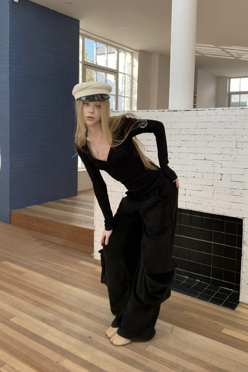 Silent Mark V Long Sleeve Top - Black