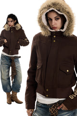 Fur-Trimmed Rebel Hooded Jacket