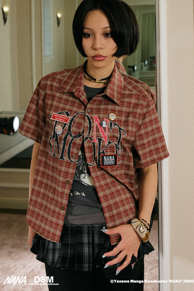 Rebel Plaid Graphic Shirt