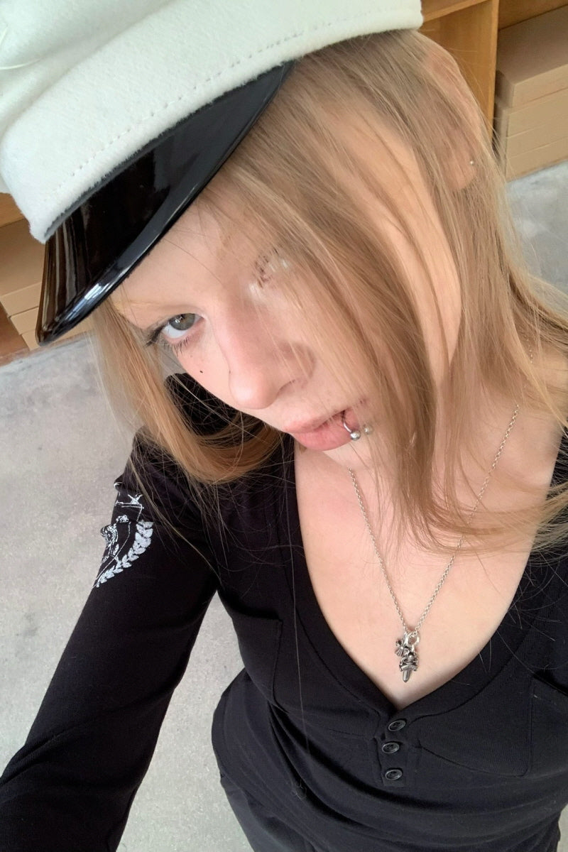 Silent Mark V Long Sleeve Top - Black