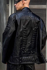 Shadow Armor Oversized Biker Leather Jacket