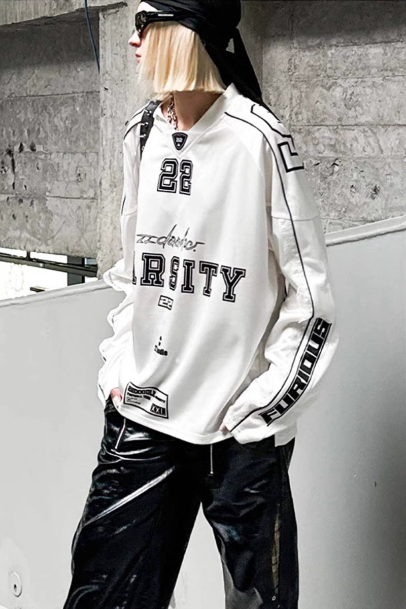 Varsity Spirit Oversized Long-Sleeve Jersey