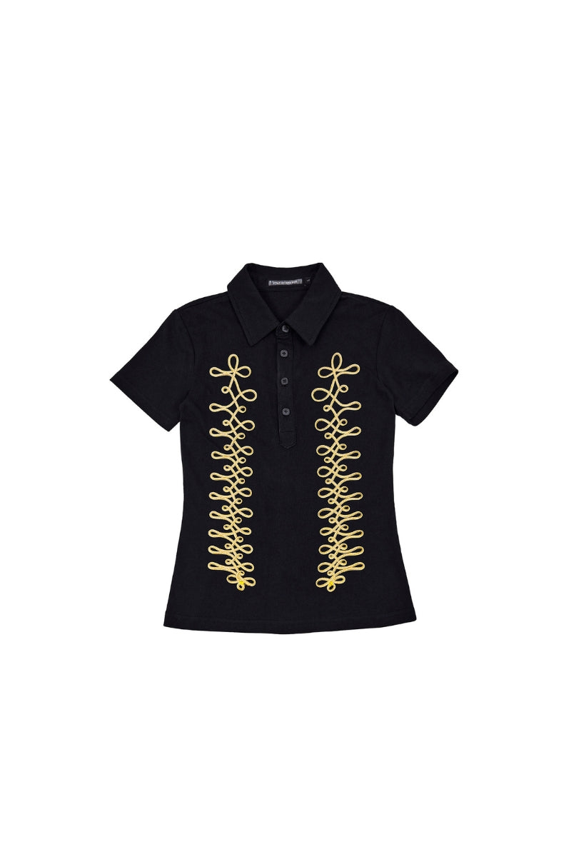 Military Trim Slim Polo Top