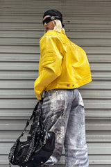 Graffiti Fade Wide-Leg Jeans