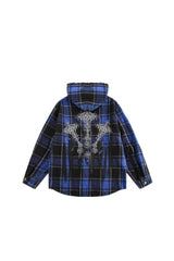 Midnight Rebellion Plaid Hoodie