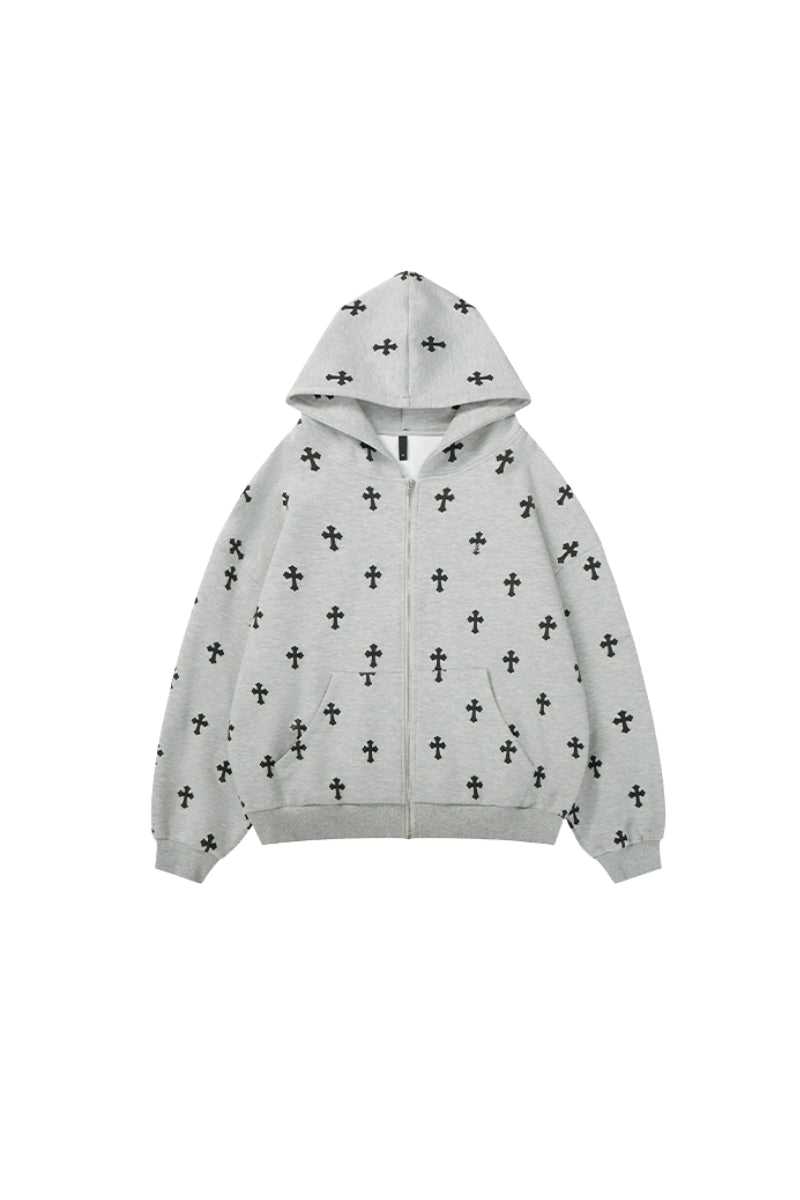 Cross All-Over Oversize Hoodie