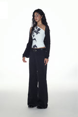 Fragmented Bloom Layered Top