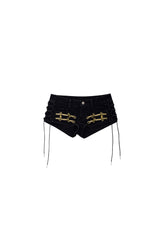 Military Strap Low-Rise Hot Pants