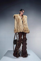 Plush Layered Luxe Shearling Jacket