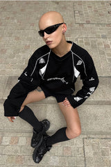 Detachable Velocity Graphic Jersey Top