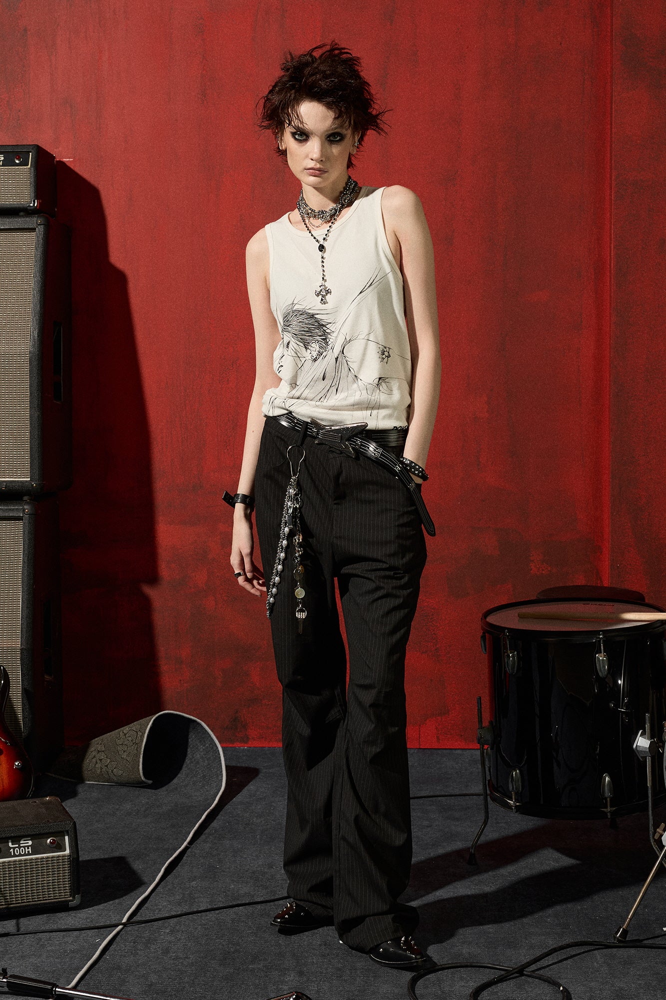 Punk Guitar Buckle Belt