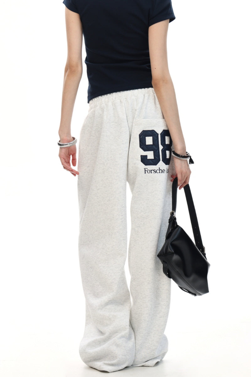 Retro Varsity Wide Sweatpants