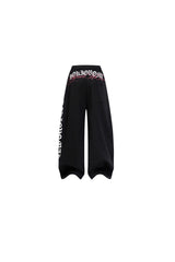 Midnight Script Wide-Leg Sweatpants