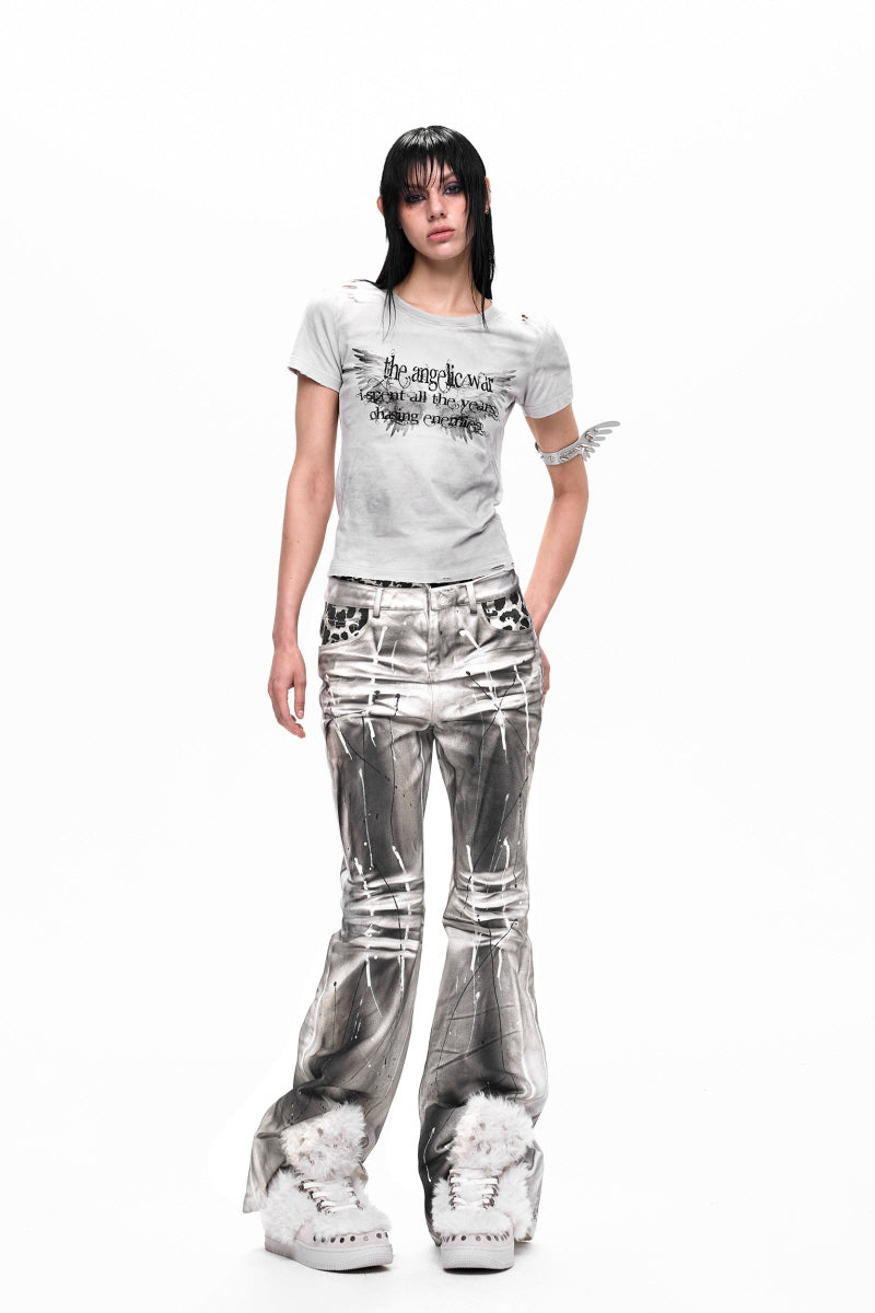 Washed Wing Slim T-Shirt