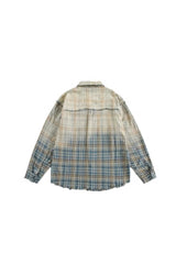 Rust Fade Plaid Overshirt