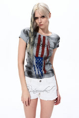 Stars & Stripes Rhinestone Baby Tee