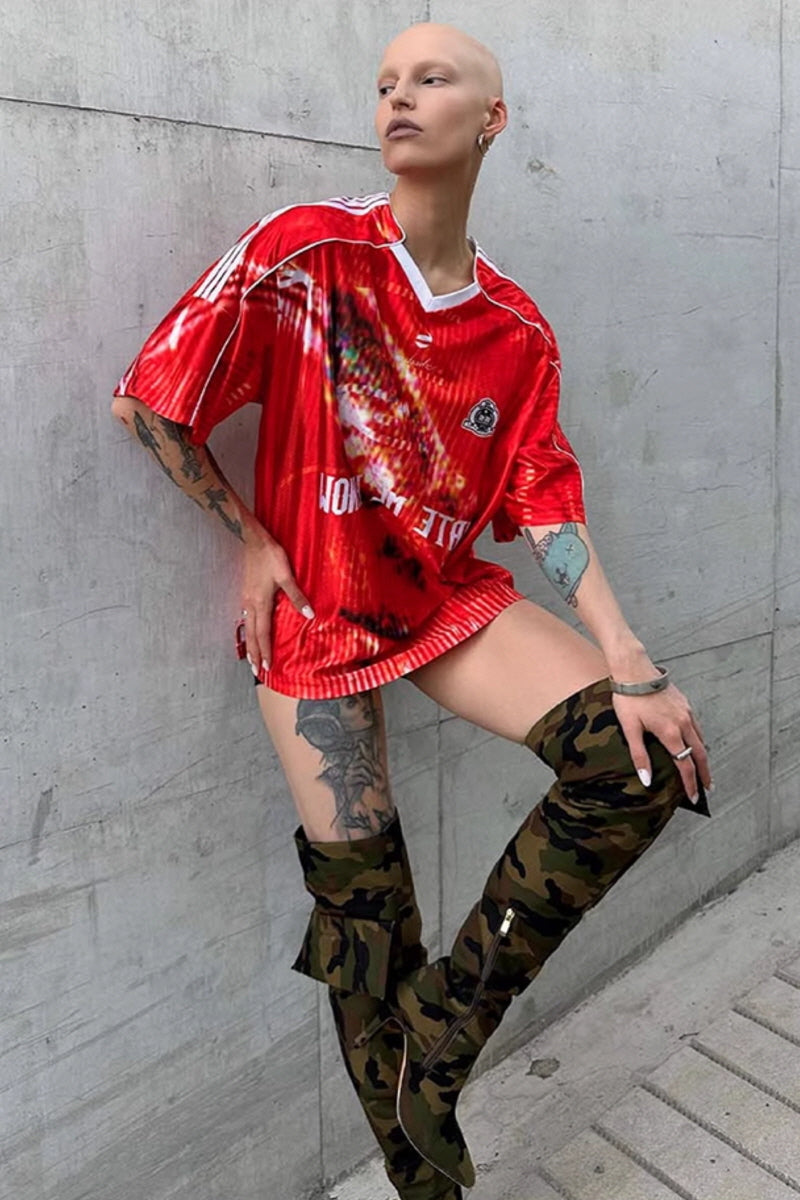Rage Vision V-Neck Jersey Tee