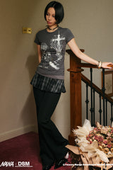 Urban Cross Graphic Slim Tee - Black