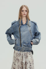 Rebel Zip Denim Jacket