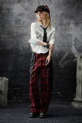 Rebel Plaid Patchwork Pants
