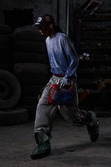 Gradient Wash Graphic Long Sleeve Tee