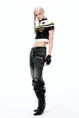 Racing Crop Leather Jacket