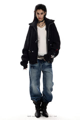 Night Signal Knit Zip Jacket