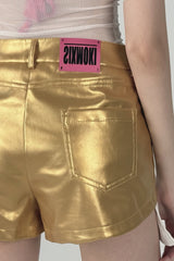 Rivet Rebel Leather Shorts