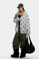 Cross All-Over Oversize Hoodie