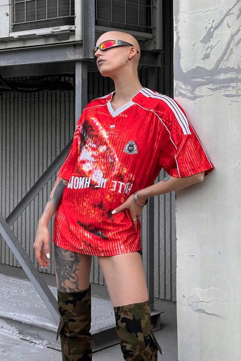 Rage Vision V-Neck Jersey Tee