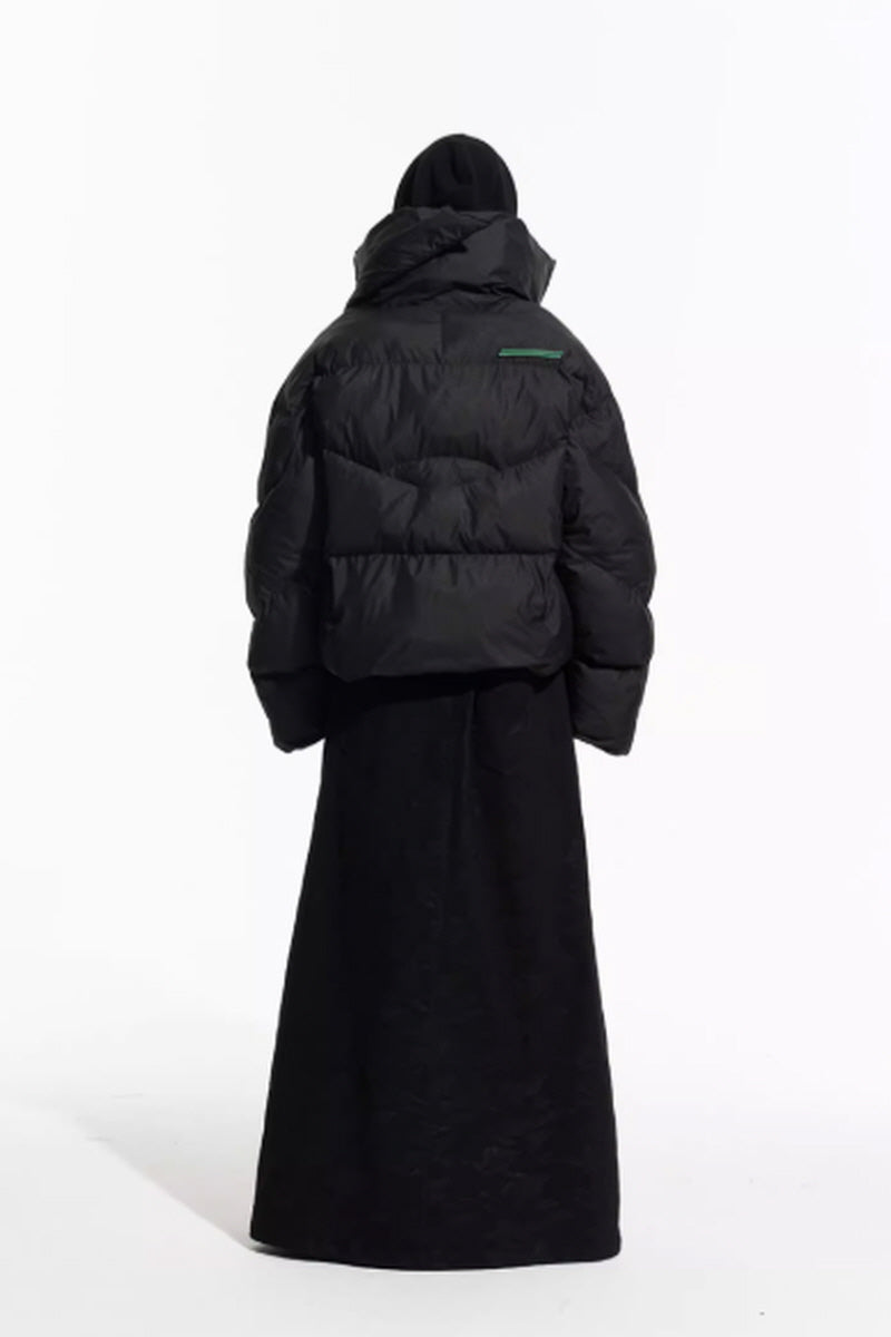 Distorted Structure Puffer Jacket