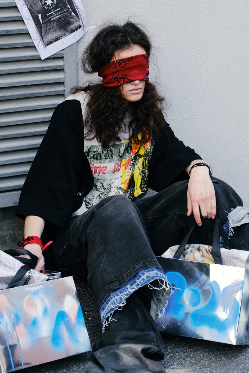 Rebel Time Collage Graphic T-Shirt