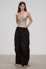 Cut-Out Monogram Bandeau Top