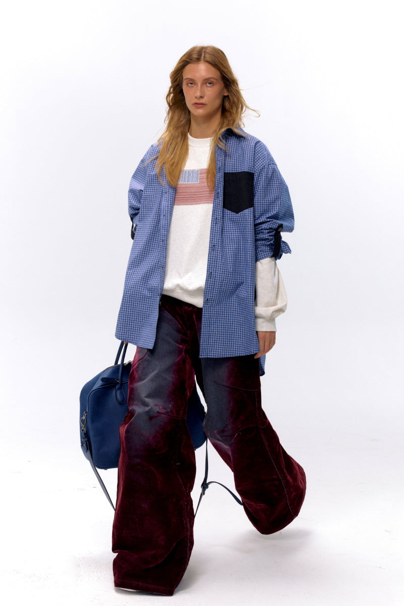 Rustic Check Oversized Shirt