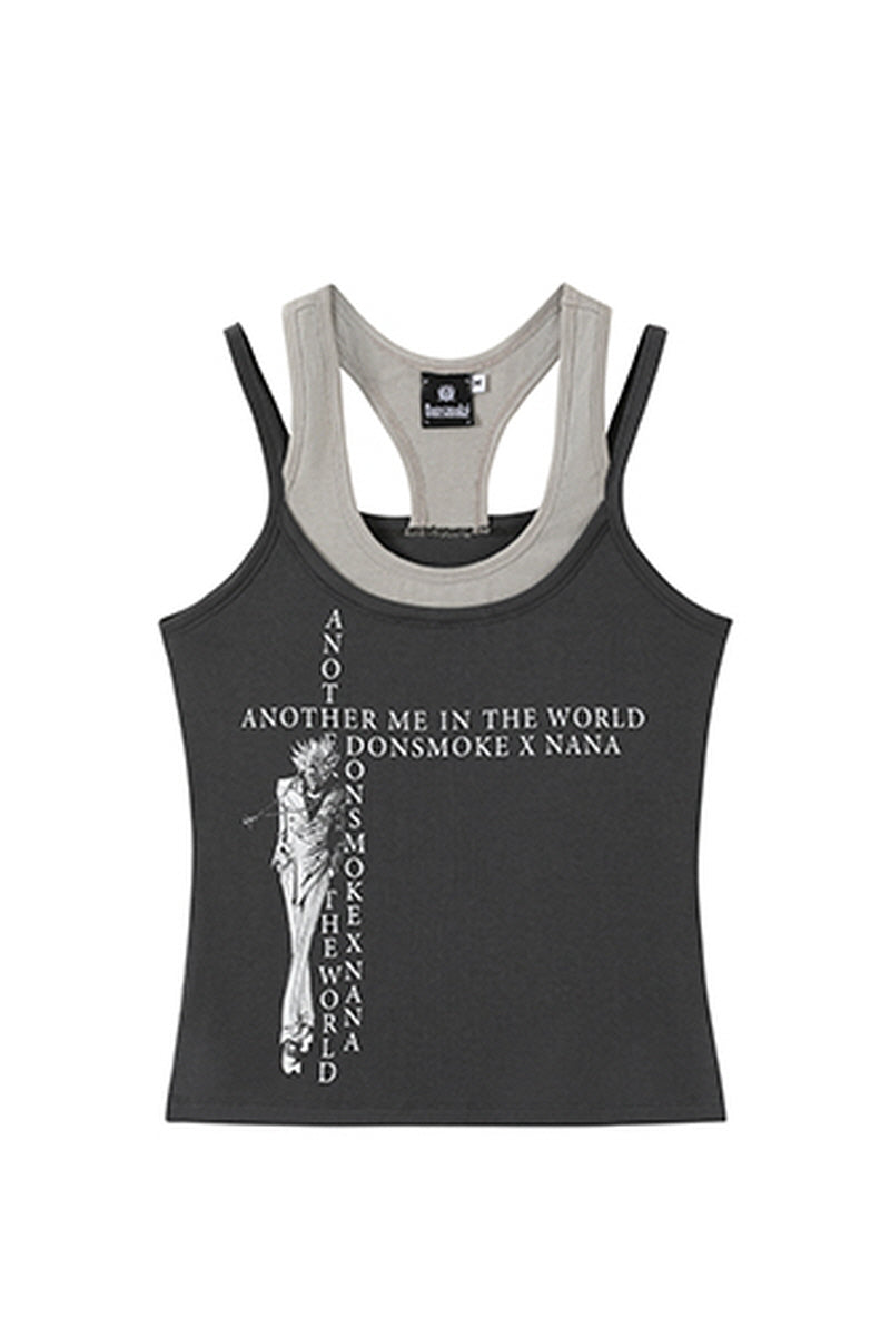 Layered Edge Graphic Tank