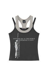Layered Edge Graphic Tank