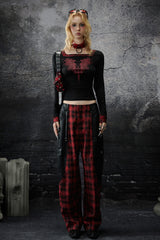 Rebel Plaid Patchwork Pants