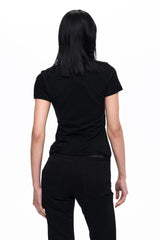 Rhinestone Note Slim T-Shirt