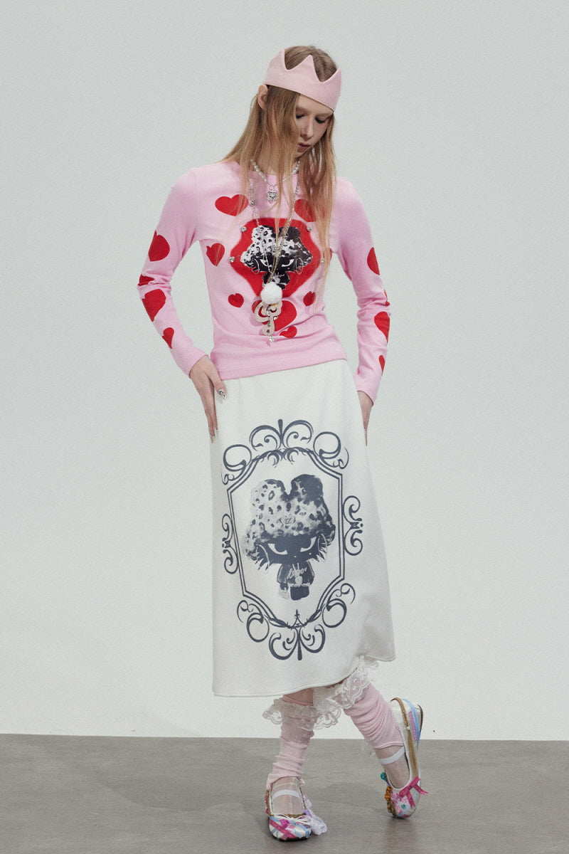 Heart Graphic Slim Top