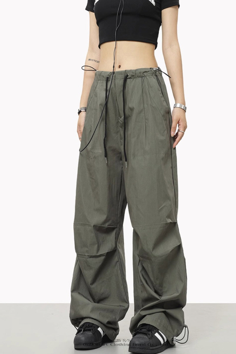 Urban Glide Adjustable Wide Pants - ArmyGreen