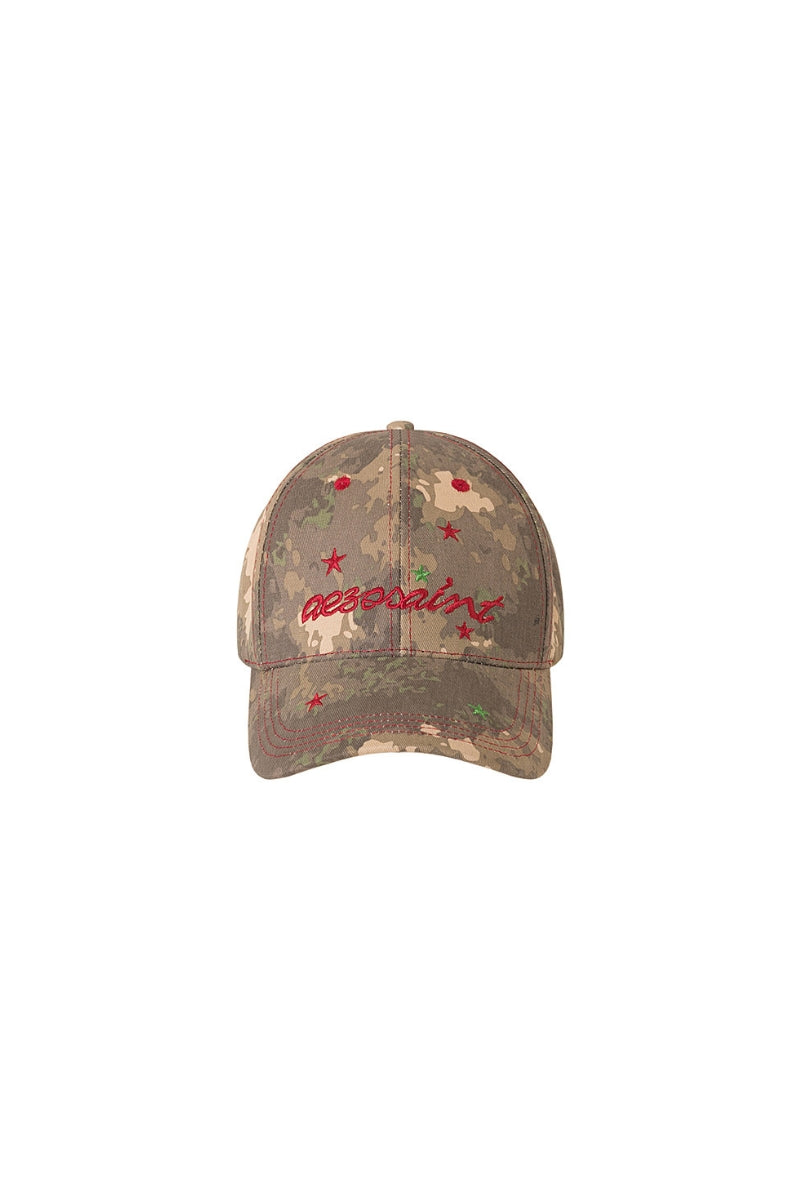 Fur-Trim Camo Baseball Cap
