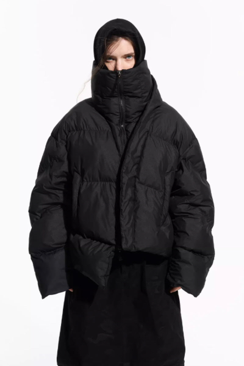 Distorted Structure Puffer Jacket