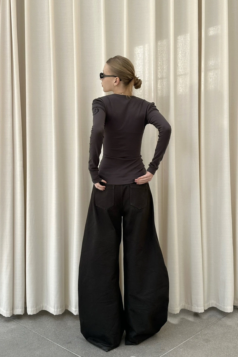 Silent Mark V Long Sleeve Top - Gray