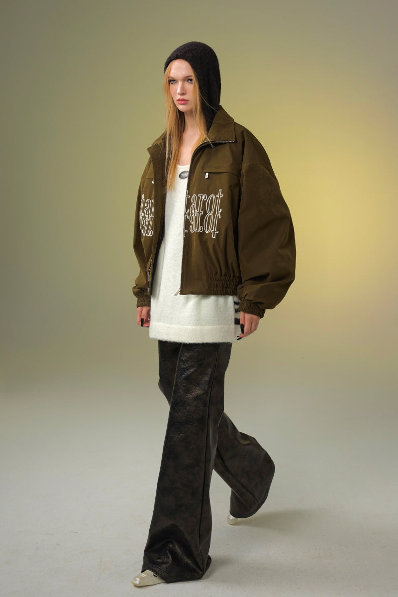 Shadow Contrast Hooded Sweater