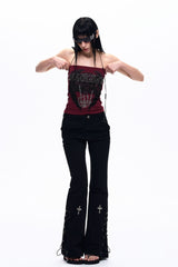 Skull Graphic Tube Top
