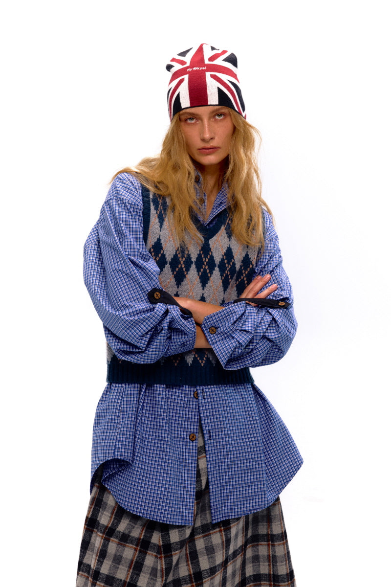 Rustic Check Oversized Shirt
